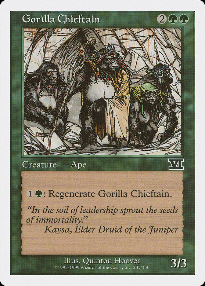 Gorilla Chieftain [Classic Sixth Edition] | Shuffle n Cut Hobbies & Games