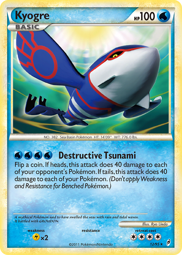 Kyogre (12/95) [HeartGold & SoulSilver: Call of Legends] | Shuffle n Cut Hobbies & Games