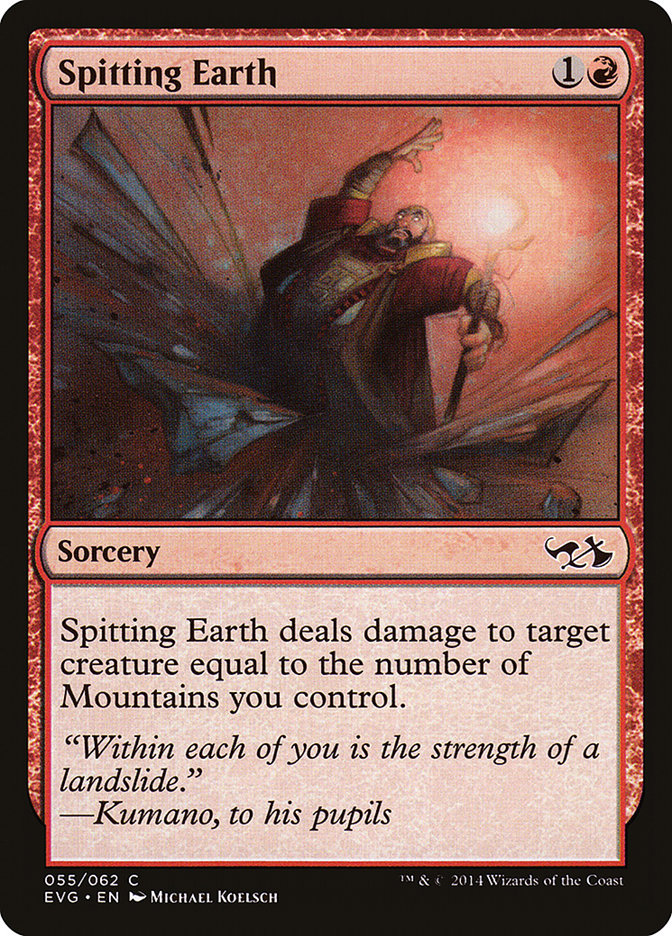 Spitting Earth (Elves vs. Goblins) [Duel Decks Anthology] | Shuffle n Cut Hobbies & Games