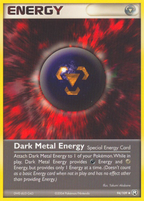 Dark Metal Energy (94/109) [EX: Team Rocket Returns] | Shuffle n Cut Hobbies & Games