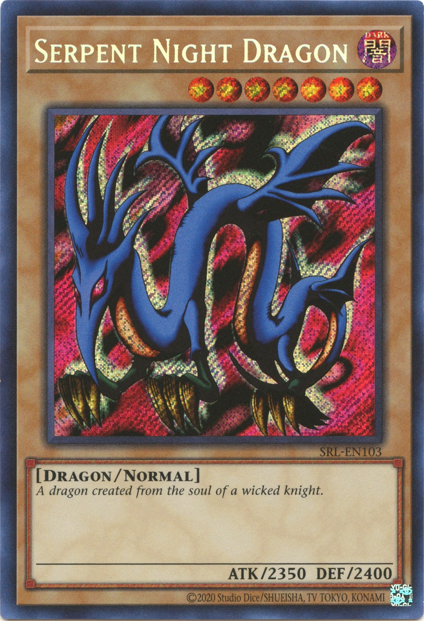 Serpent Night Dragon (25th Anniversary) [SRL-EN103] Secret Rare | Shuffle n Cut Hobbies & Games