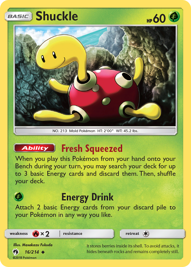 Shuckle (16/214) [Sun & Moon: Lost Thunder] | Shuffle n Cut Hobbies & Games