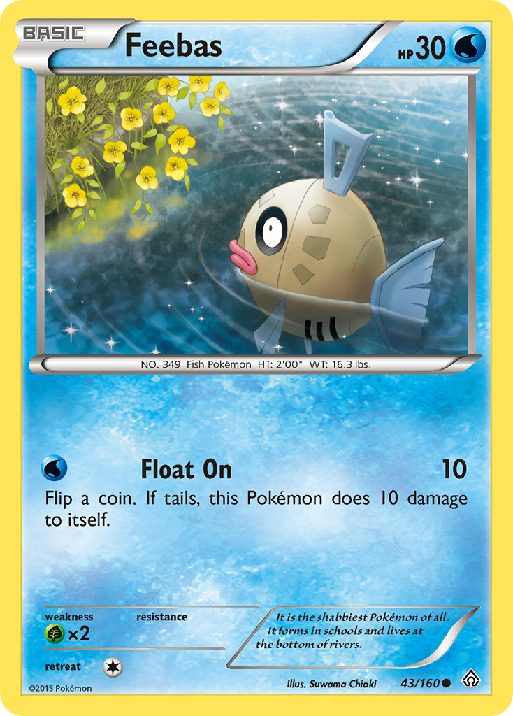 Feebas (43/160) [XY: Primal Clash] | Shuffle n Cut Hobbies & Games