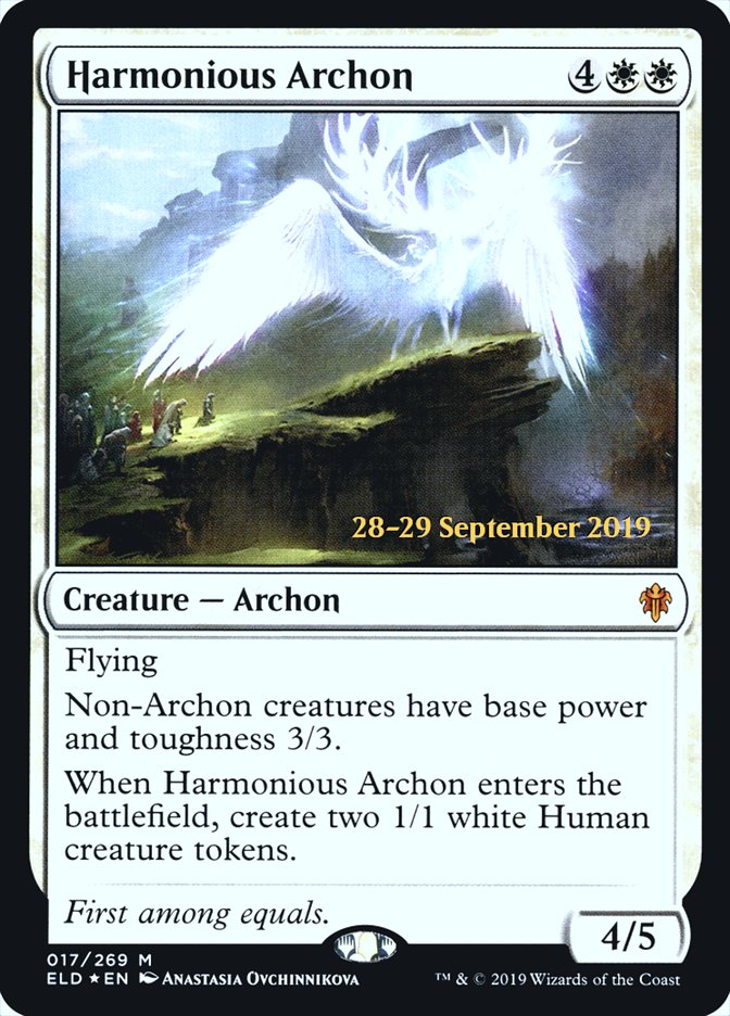 Harmonious Archon [Throne of Eldraine Prerelease Promos] | Shuffle n Cut Hobbies & Games