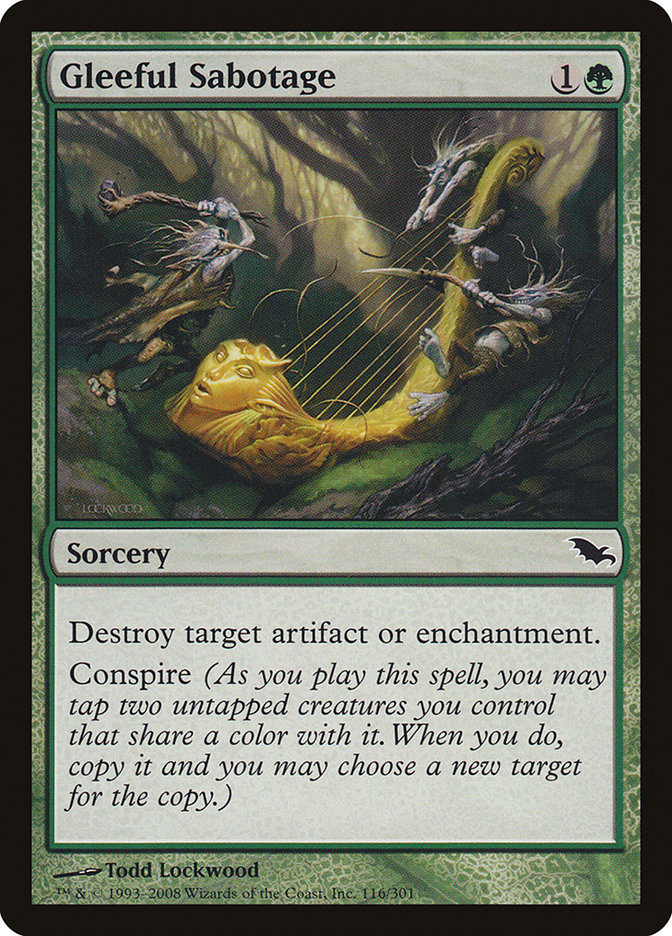 Gleeful Sabotage [Shadowmoor] | Shuffle n Cut Hobbies & Games