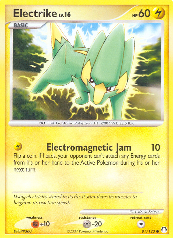 Electrike (81/123) [Diamond & Pearl: Mysterious Treasures] | Shuffle n Cut Hobbies & Games