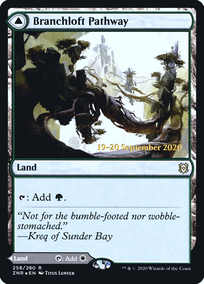 Branchloft Pathway // Boulderloft Pathway [Zendikar Rising Prerelease Promos] | Shuffle n Cut Hobbies & Games