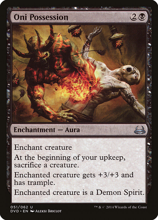 Oni Possession (Divine vs. Demonic) [Duel Decks Anthology] | Shuffle n Cut Hobbies & Games