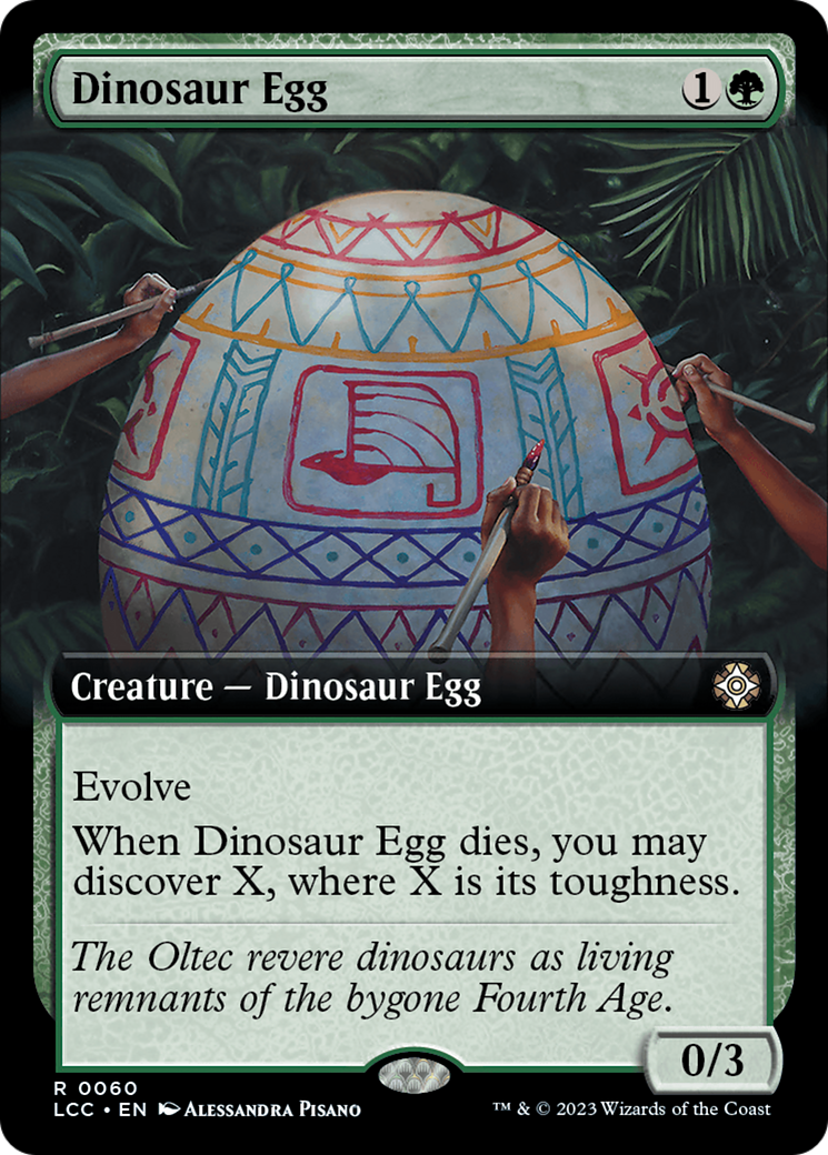 Dinosaur Egg (Extended Art) [The Lost Caverns of Ixalan Commander] | Shuffle n Cut Hobbies & Games