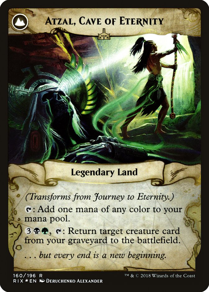 Journey to Eternity // Atzal, Cave of Eternity [Rivals of Ixalan Prerelease Promos] | Shuffle n Cut Hobbies & Games
