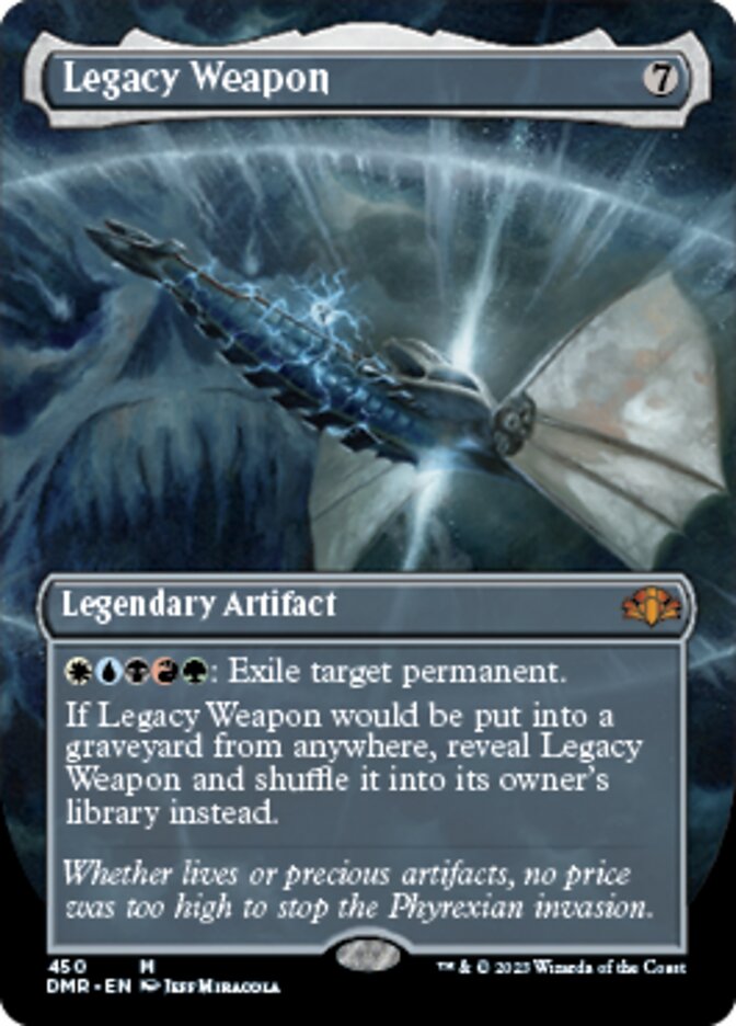 Legacy Weapon (Borderless Alternate Art) [Dominaria Remastered] | Shuffle n Cut Hobbies & Games