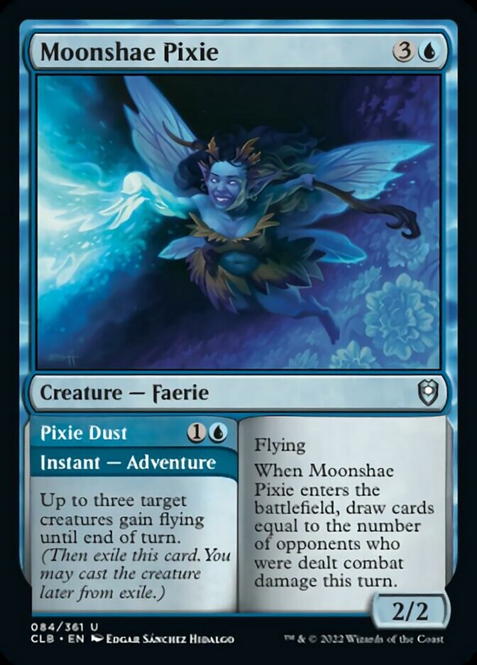 Moonshae Pixie // Pixie Dust [Commander Legends: Battle for Baldur's Gate] | Shuffle n Cut Hobbies & Games