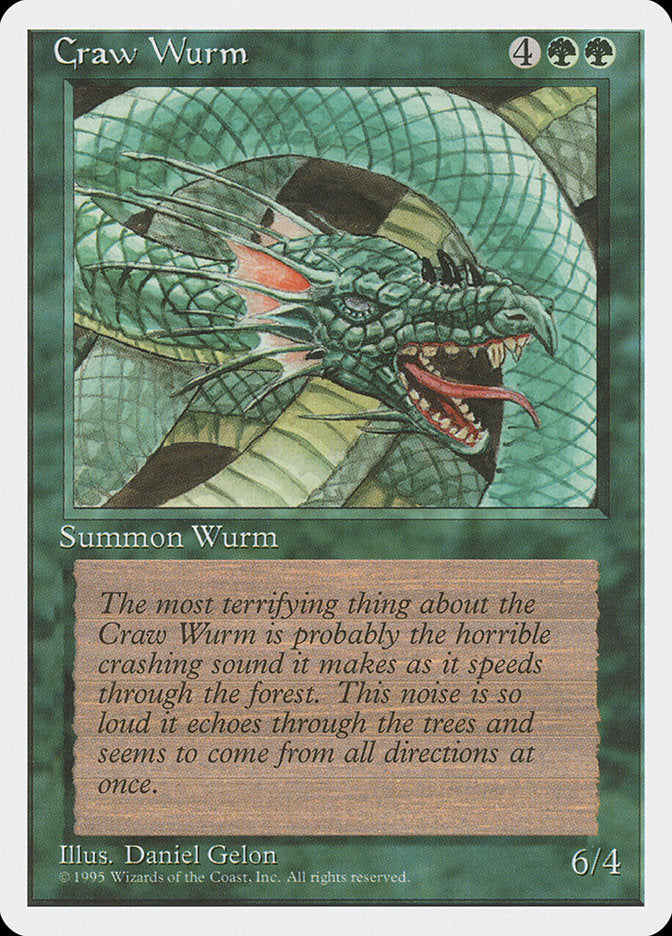 Craw Wurm [Fourth Edition] | Shuffle n Cut Hobbies & Games