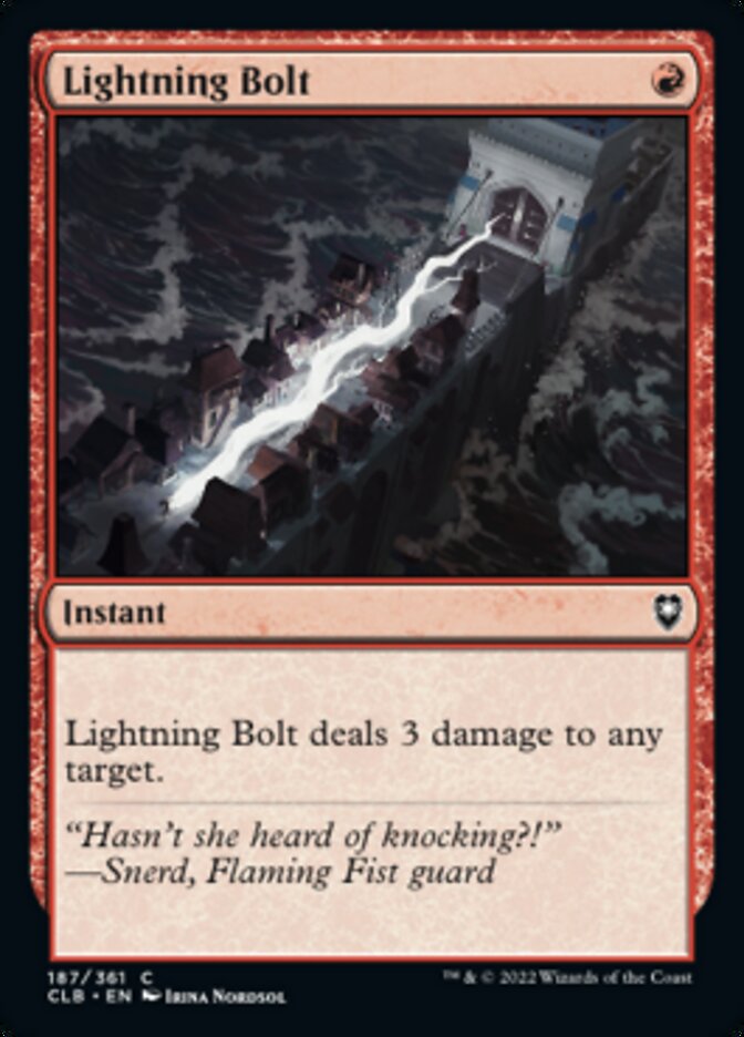 Lightning Bolt [Commander Legends: Battle for Baldur's Gate] | Shuffle n Cut Hobbies & Games