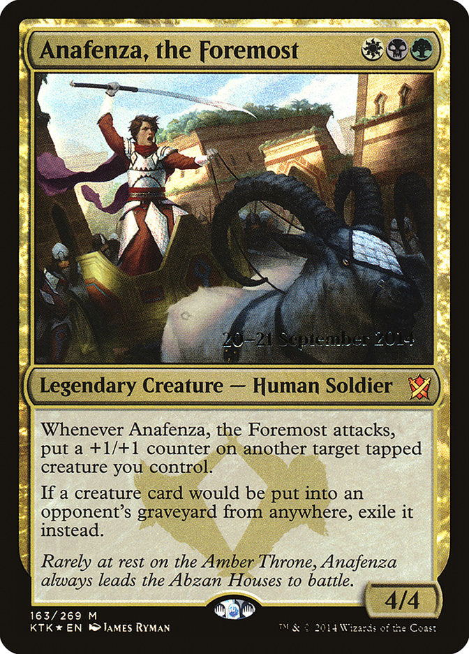 Anafenza, the Foremost [Khans of Tarkir Prerelease Promos] | Shuffle n Cut Hobbies & Games