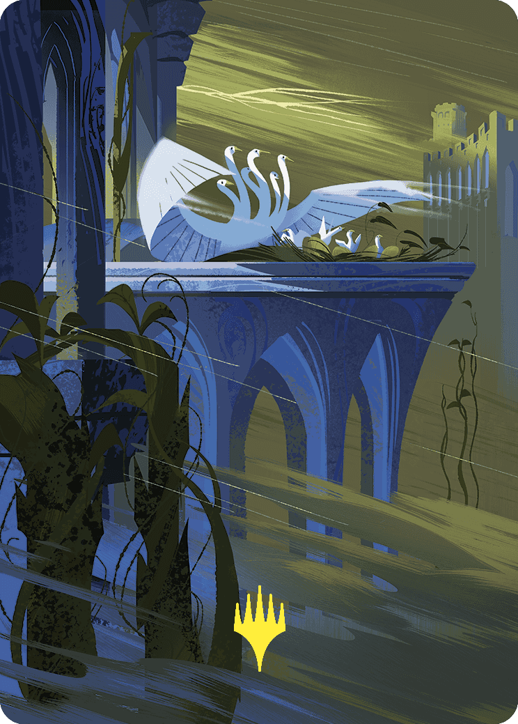 Doubling Season Art Card (Gold-Stamped Planeswalker Symbol) [Wilds of Eldraine Art Series] | Shuffle n Cut Hobbies & Games