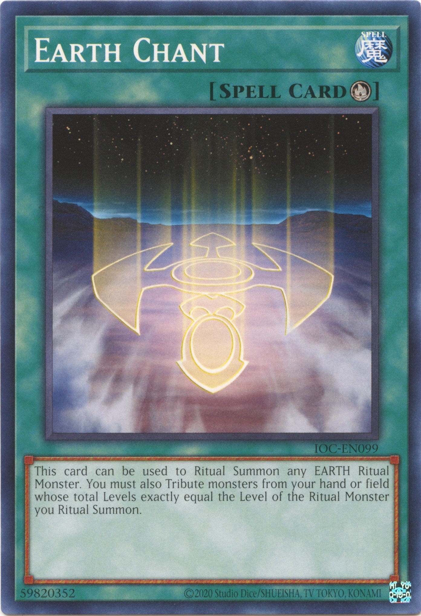 Earth Chant (25th Anniversary) [IOC-EN099] Common | Shuffle n Cut Hobbies & Games