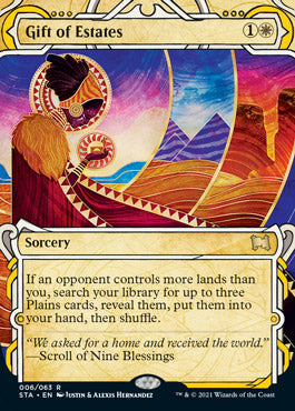 Gift of Estates (Foil Etched) [Strixhaven: School of Mages Mystical Archive] | Shuffle n Cut Hobbies & Games