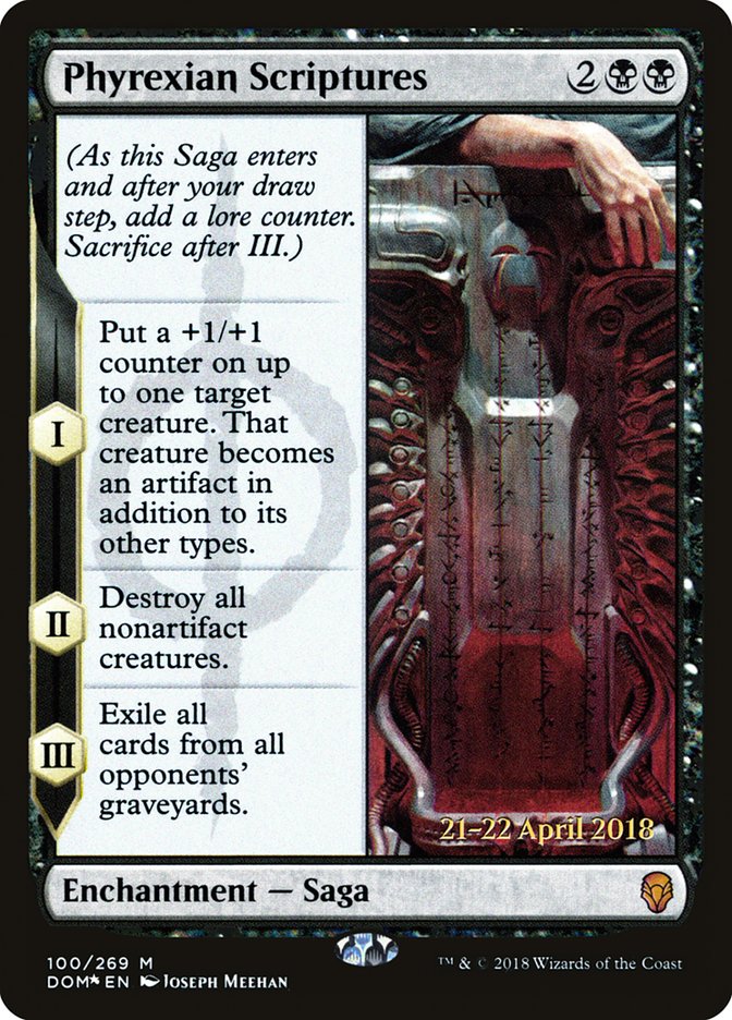 Phyrexian Scriptures [Dominaria Prerelease Promos] | Shuffle n Cut Hobbies & Games