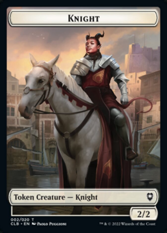 Knight Token [Commander Legends: Battle for Baldur's Gate Tokens] | Shuffle n Cut Hobbies & Games