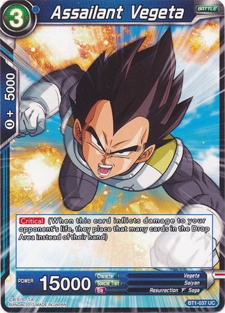 Assailant Vegeta [BT1-037] | Shuffle n Cut Hobbies & Games