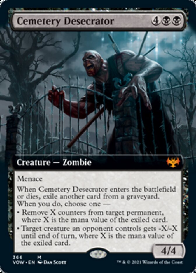 Cemetery Desecrator (Extended Art) [Innistrad: Crimson Vow] | Shuffle n Cut Hobbies & Games