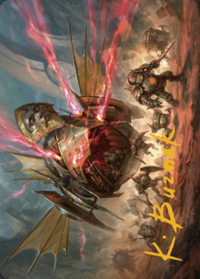Liberator, Urza's Battlethopter Art Card (Gold-Stamped Signature) [The Brothers' War Art Series] | Shuffle n Cut Hobbies & Games