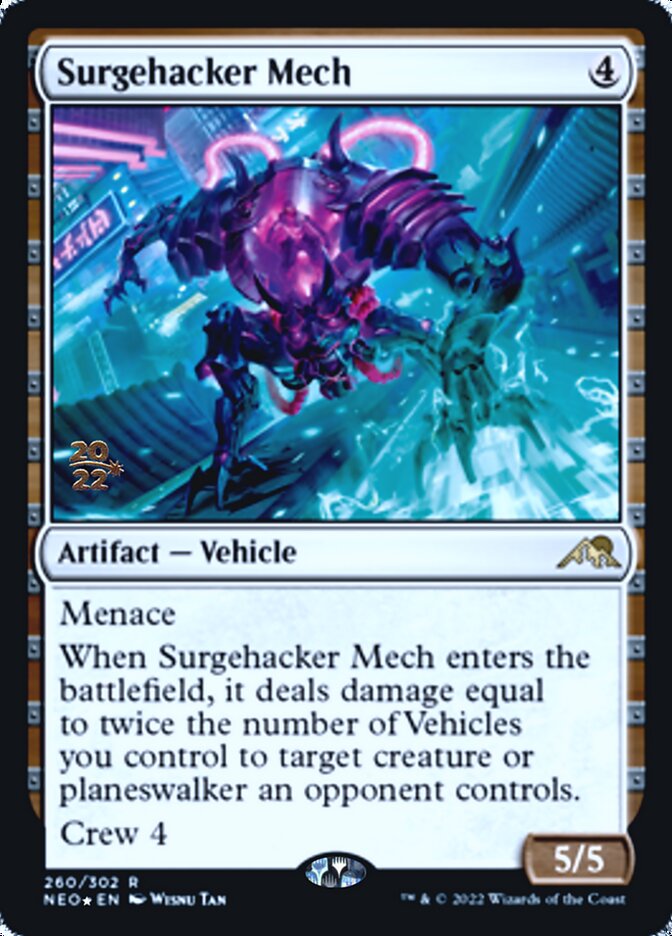Surgehacker Mech [Kamigawa: Neon Dynasty Prerelease Promos] | Shuffle n Cut Hobbies & Games