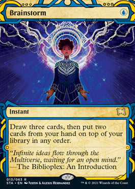 Brainstorm (Foil Etched) [Strixhaven: School of Mages Mystical Archive] | Shuffle n Cut Hobbies & Games