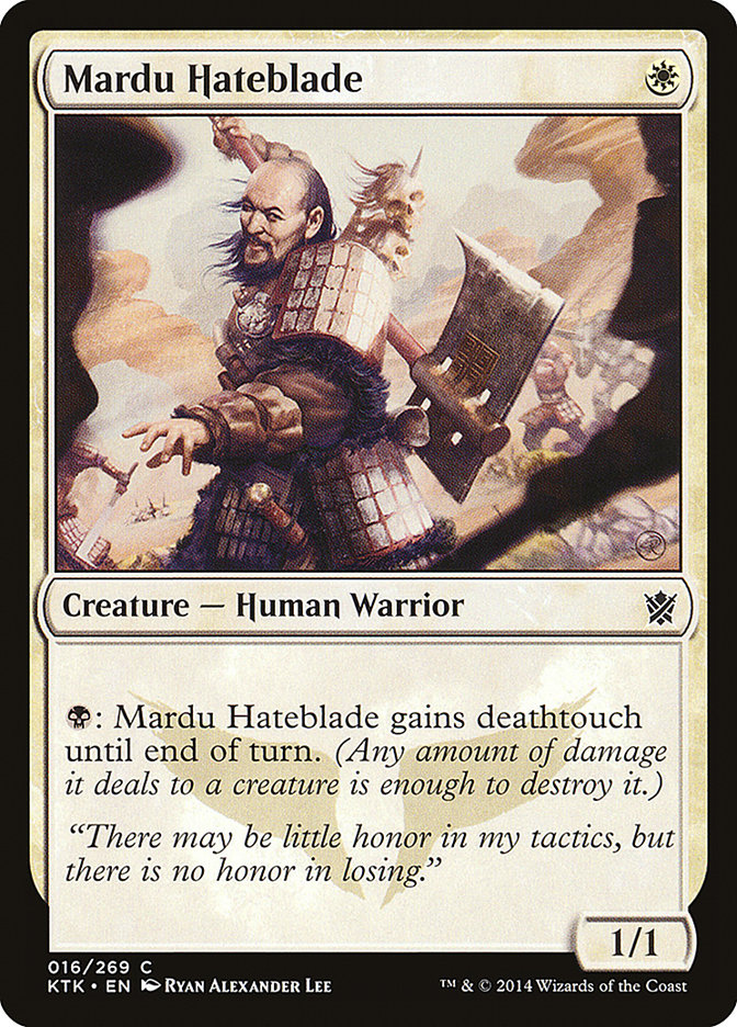 Mardu Hateblade [Khans of Tarkir] | Shuffle n Cut Hobbies & Games