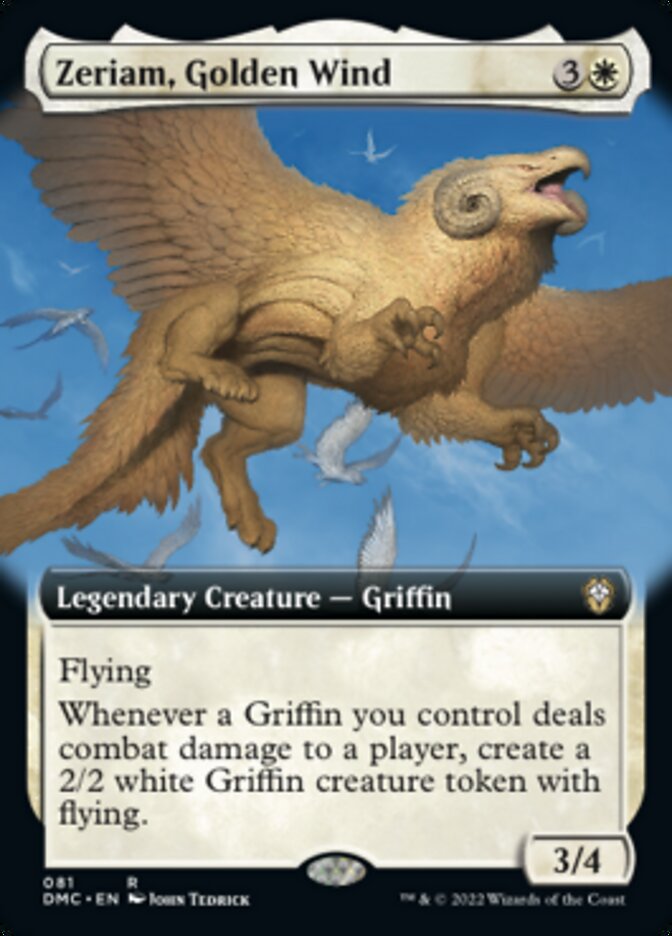 Zeriam, Golden Wind (Extended Art) [Dominaria United Commander] | Shuffle n Cut Hobbies & Games