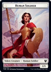 Human Soldier // Wolf Double-Sided Token [Theros Beyond Death Tokens] | Shuffle n Cut Hobbies & Games