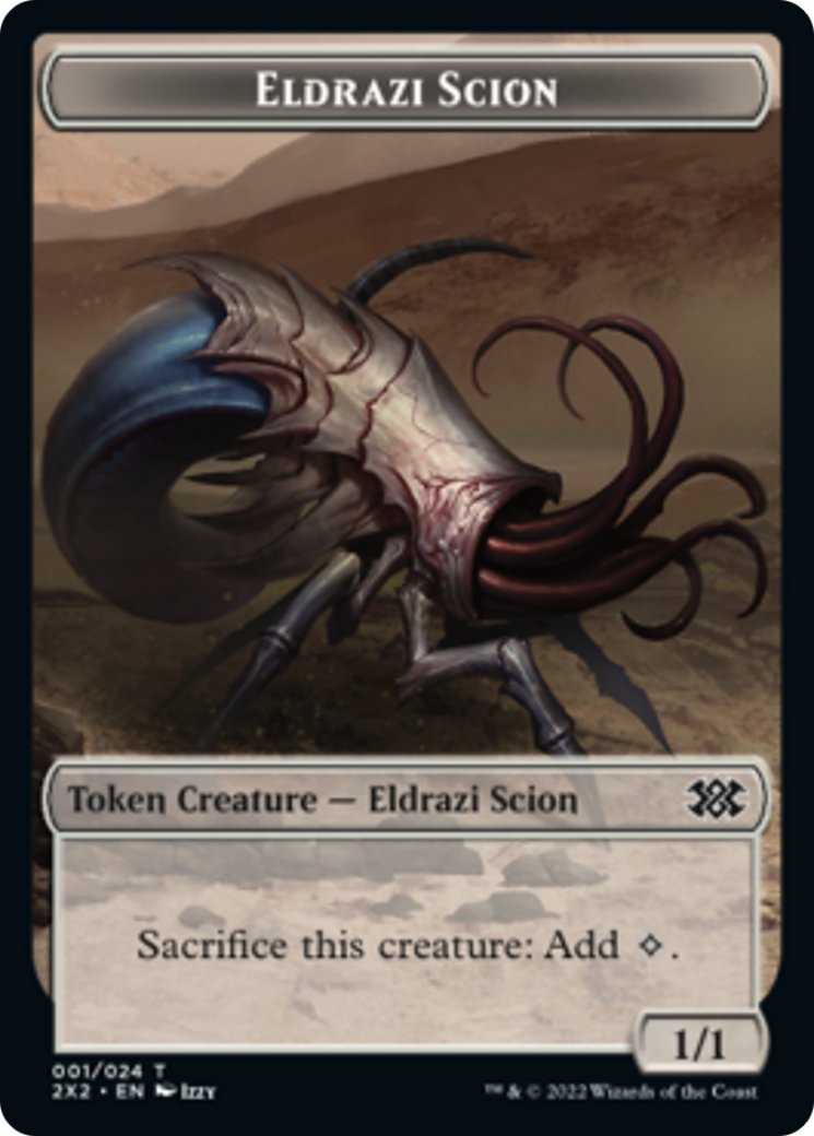 Bear // Eldrazi Scion Double-Sided Token [Double Masters 2022 Tokens] | Shuffle n Cut Hobbies & Games