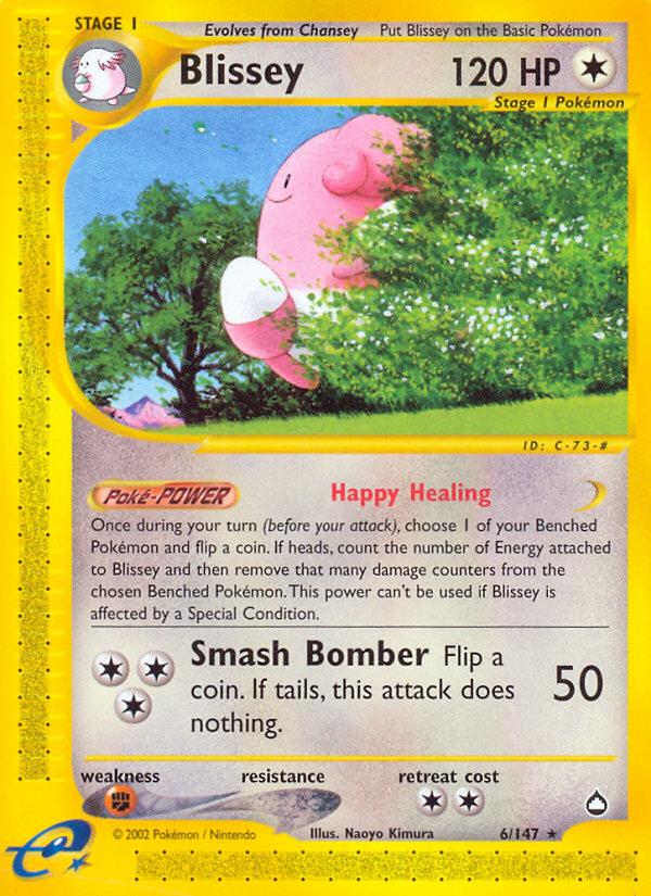 Blissey (6/147) [Aquapolis] | Shuffle n Cut Hobbies & Games