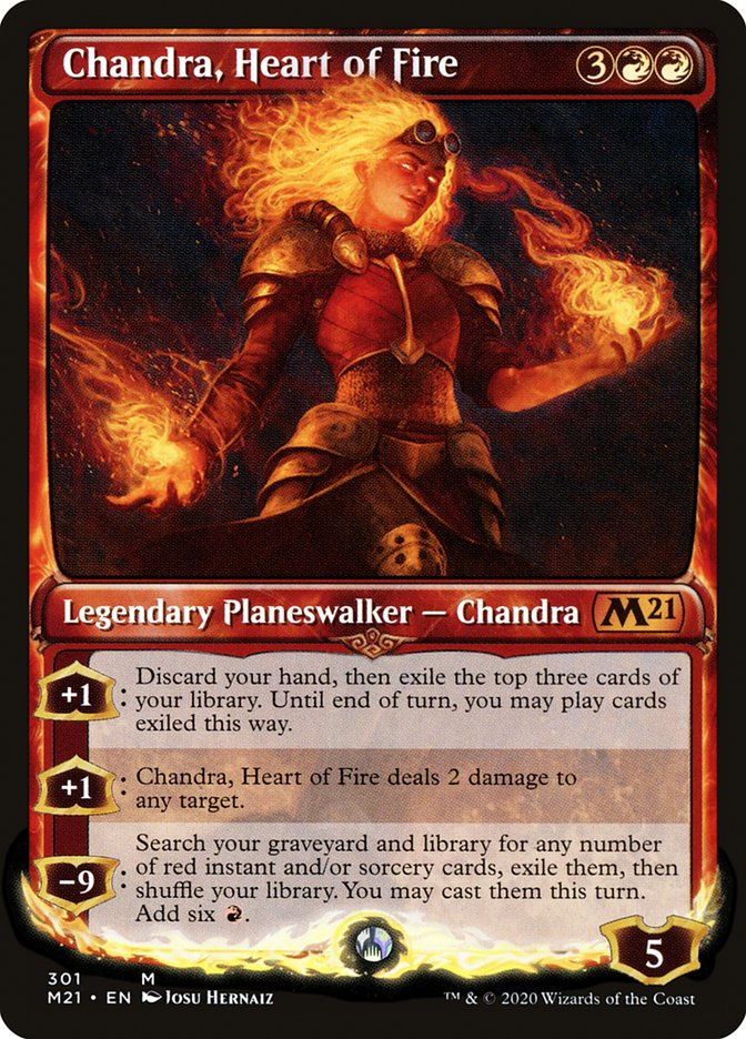 Chandra, Heart of Fire (Showcase) [Core Set 2021] | Shuffle n Cut Hobbies & Games