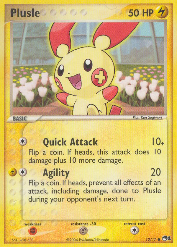 Plusle (13/17) [POP Series 1] | Shuffle n Cut Hobbies & Games