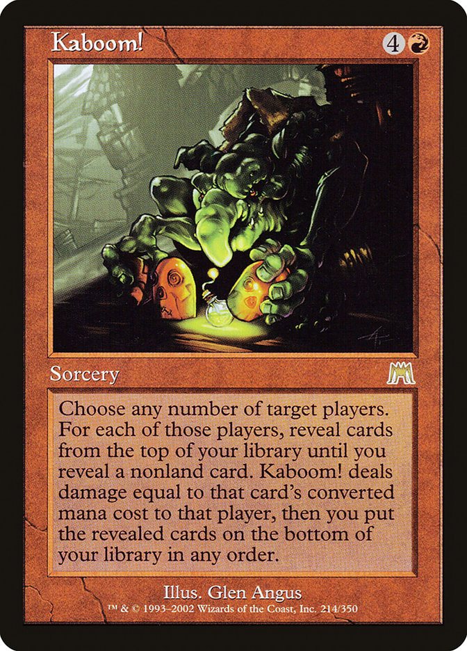 Kaboom! [Onslaught] | Shuffle n Cut Hobbies & Games