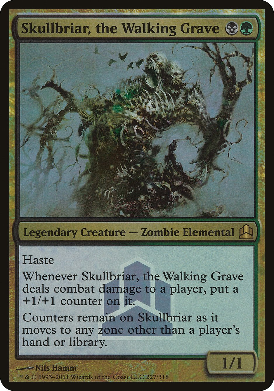 Skullbriar, the Walking Grave (Launch) (Oversized) [Commander 2011 Oversized] | Shuffle n Cut Hobbies & Games