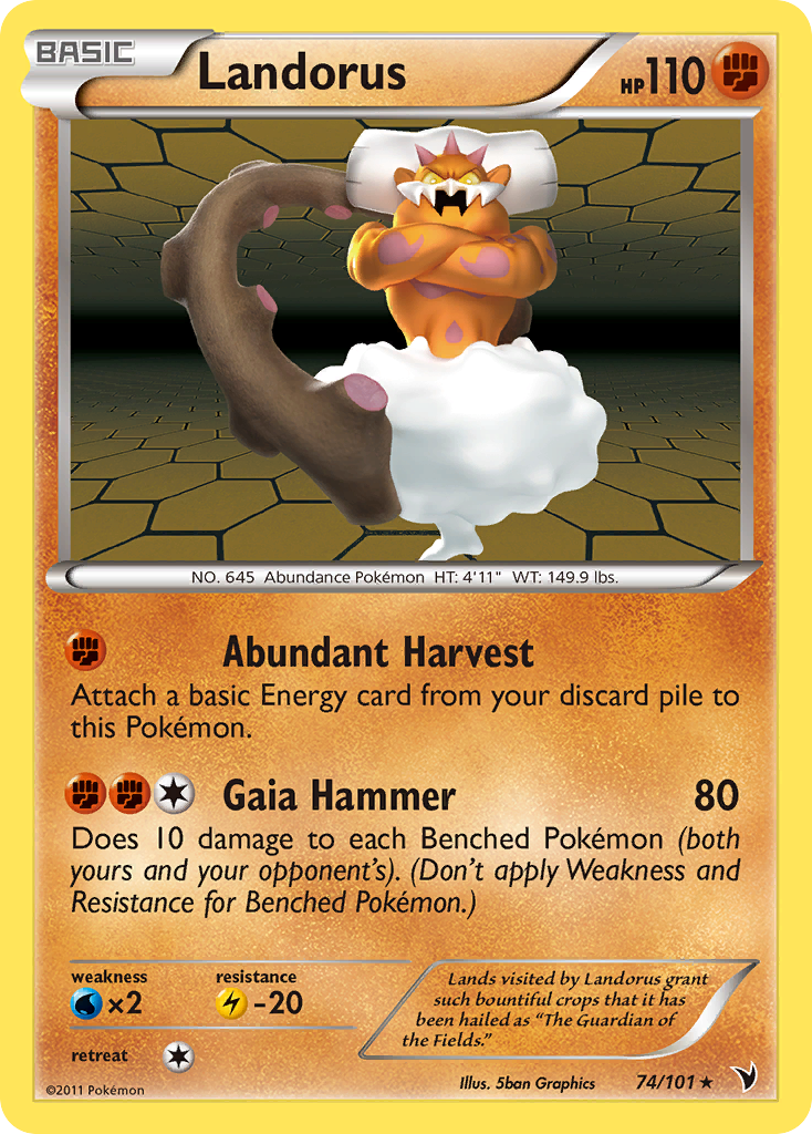 Landorus (74/101) [Black & White: Noble Victories] | Shuffle n Cut Hobbies & Games