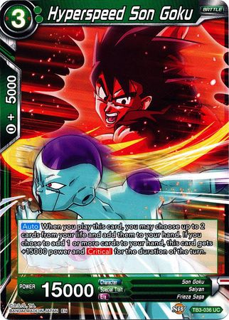 Hyperspeed Son Goku [TB3-036] | Shuffle n Cut Hobbies & Games