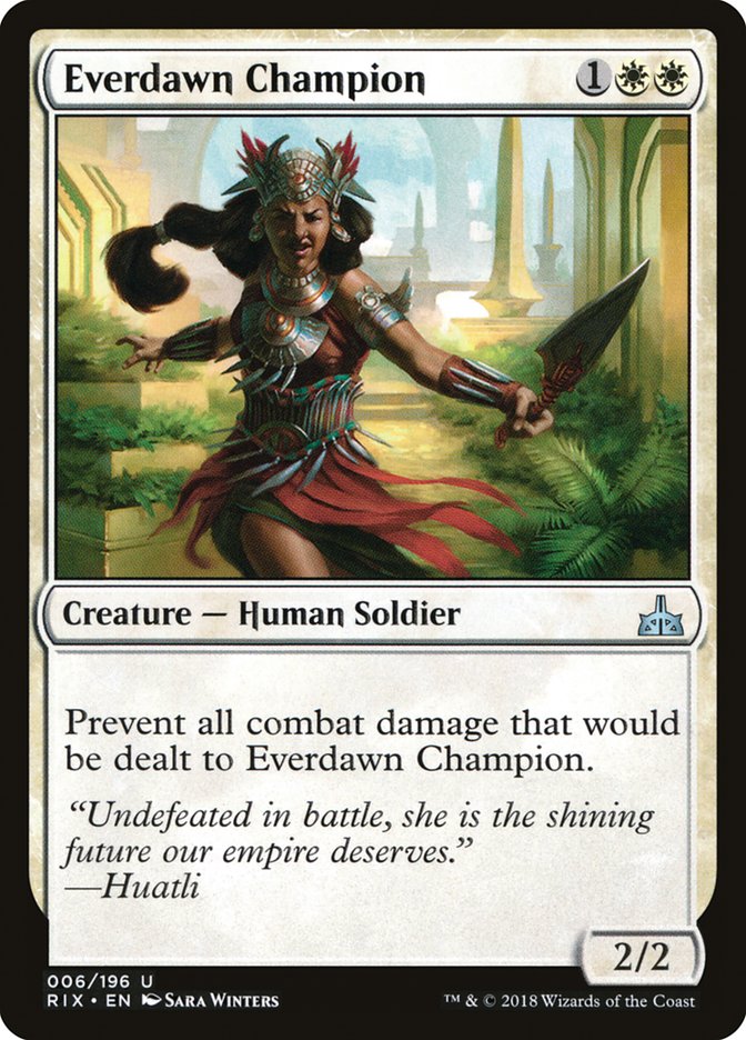 Everdawn Champion [Rivals of Ixalan] | Shuffle n Cut Hobbies & Games