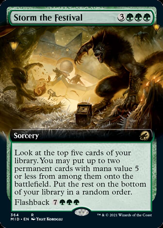 Storm the Festival (Extended Art) [Innistrad: Midnight Hunt] | Shuffle n Cut Hobbies & Games