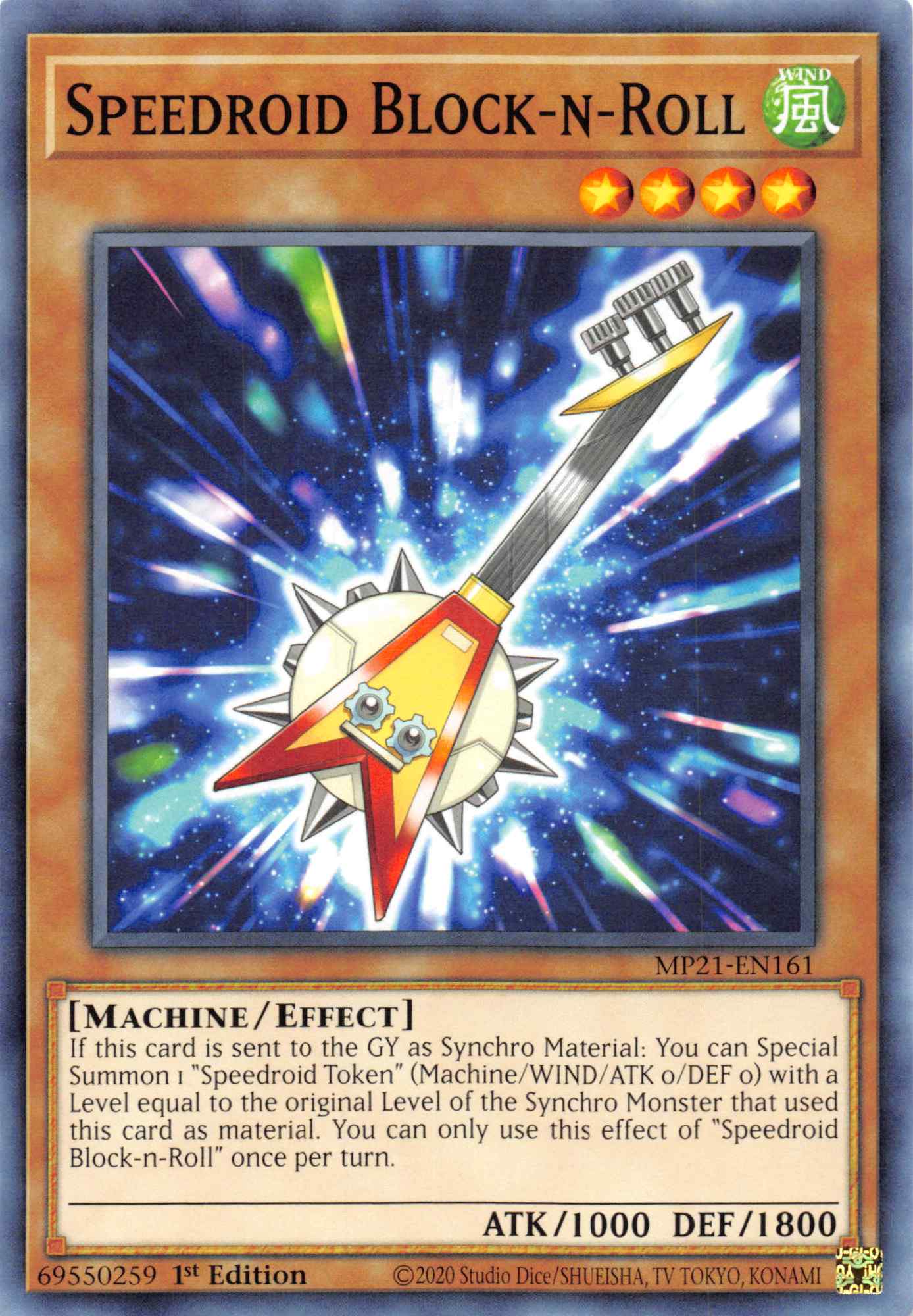 Speedroid Block-n-Roll [MP21-EN161] Common | Shuffle n Cut Hobbies & Games