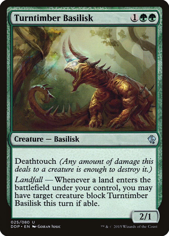 Turntimber Basilisk [Duel Decks: Zendikar vs. Eldrazi] | Shuffle n Cut Hobbies & Games