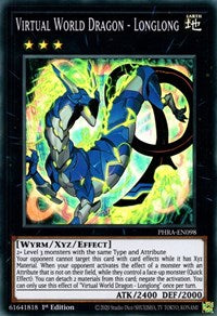 Virtual World Dragon - Longlong [PHRA-EN098] Super Rare | Shuffle n Cut Hobbies & Games