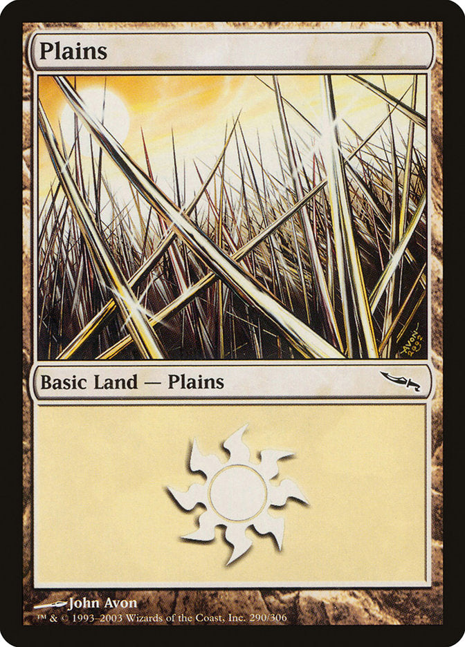 Plains (290) [Mirrodin] | Shuffle n Cut Hobbies & Games