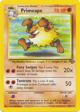 Primeape (43/64) [Jungle Unlimited] | Shuffle n Cut Hobbies & Games