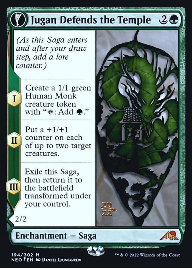 Jugan Defends the Temple // Remnant of the Rising Star [Kamigawa: Neon Dynasty Prerelease Promos] | Shuffle n Cut Hobbies & Games