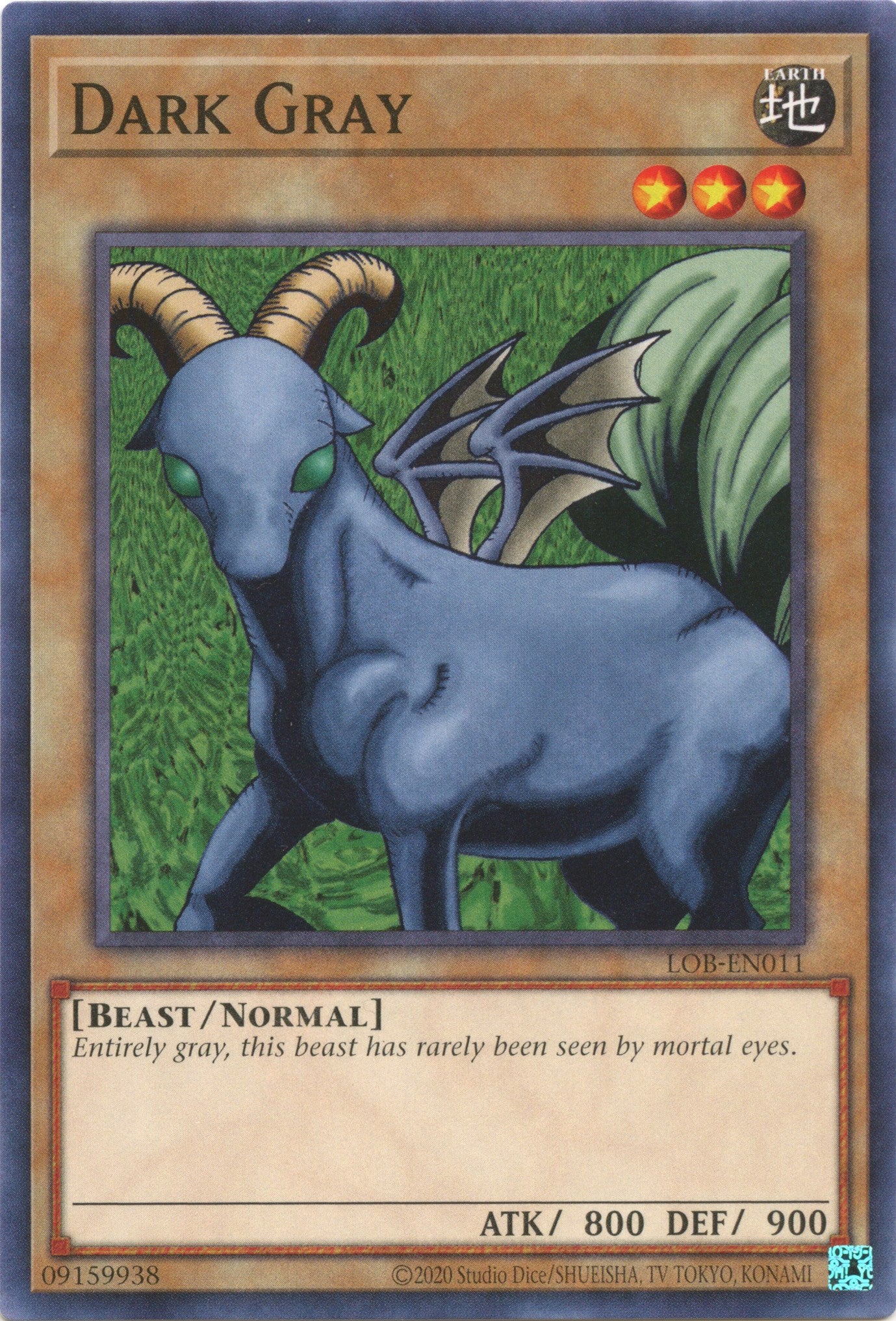 Dark Gray (25th Anniversary) [LOB-EN011] Common | Shuffle n Cut Hobbies & Games