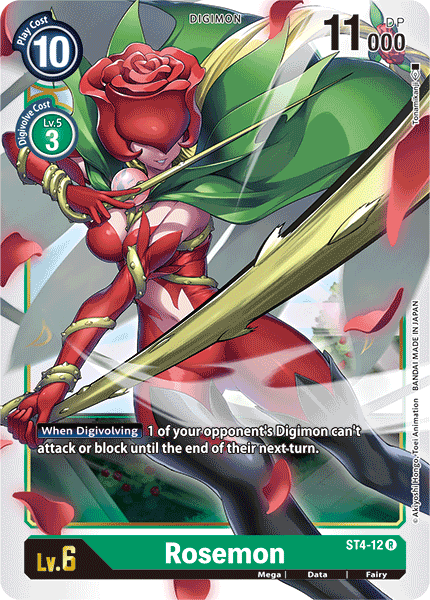 Rosemon [ST4-12] [Starter Deck: Giga Green] | Shuffle n Cut Hobbies & Games